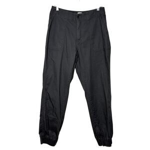 Pact Size M Pants Chino Jogger Organic Cotton Stretch Gray Gorpcore Ankle Zip